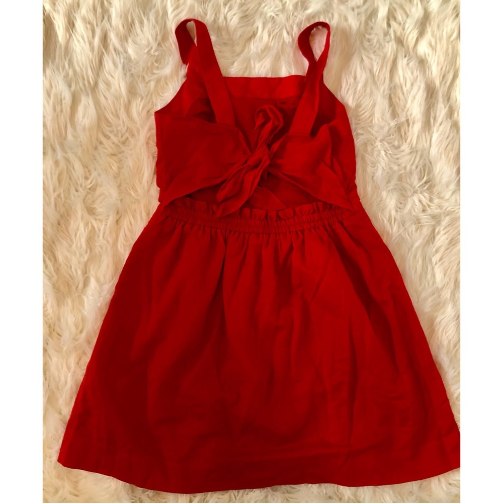 J. Crew Red Dress w/ pockets